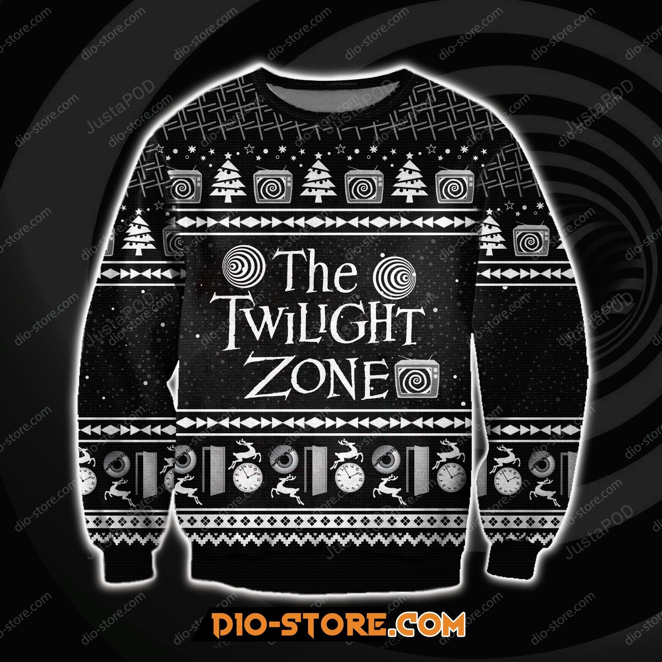 The Twilight Zone Dog Ugly Christmas Sweater Adult 3D Funny Matching for family
