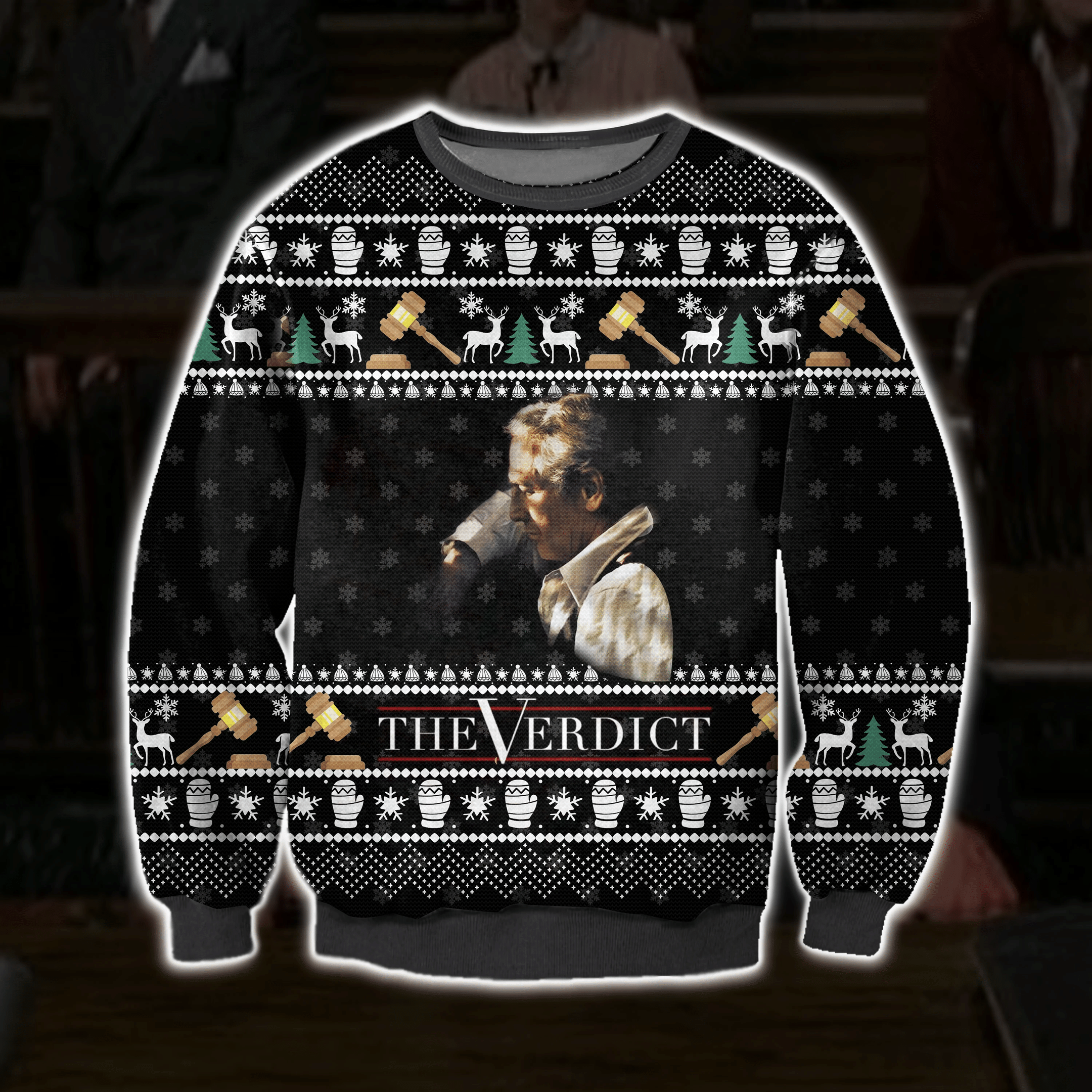 The Verdict Ugly Christmas Sweater Adult 3D Funny Matching for family