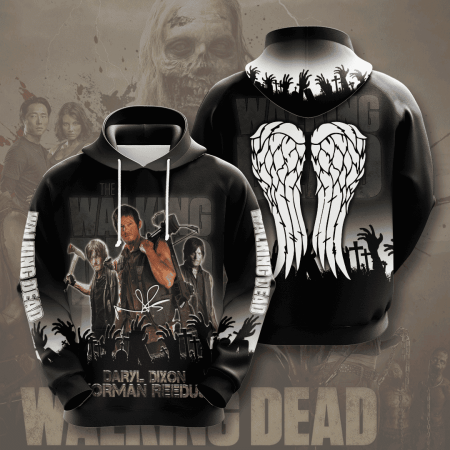 The Walking Dead 3D All Over Print Hoodie, Zip Hoodie