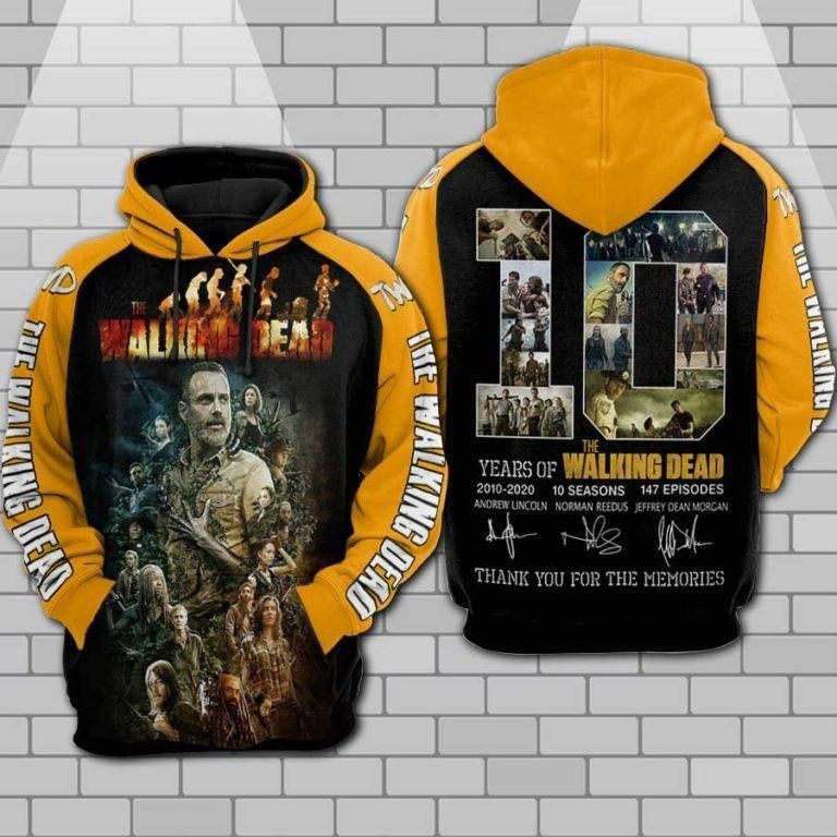The Walking Dead Anniversary 3D All Over Print Hoodie, Zip Hoodie