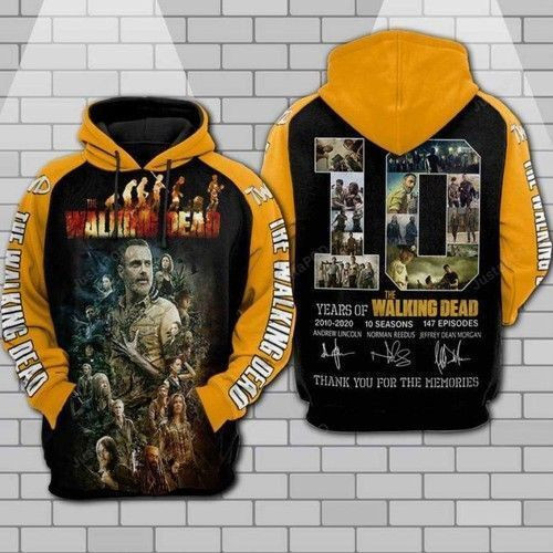 The Walking Dead Anniversary 3D All Over Print Hoodie, Zip Hoodie