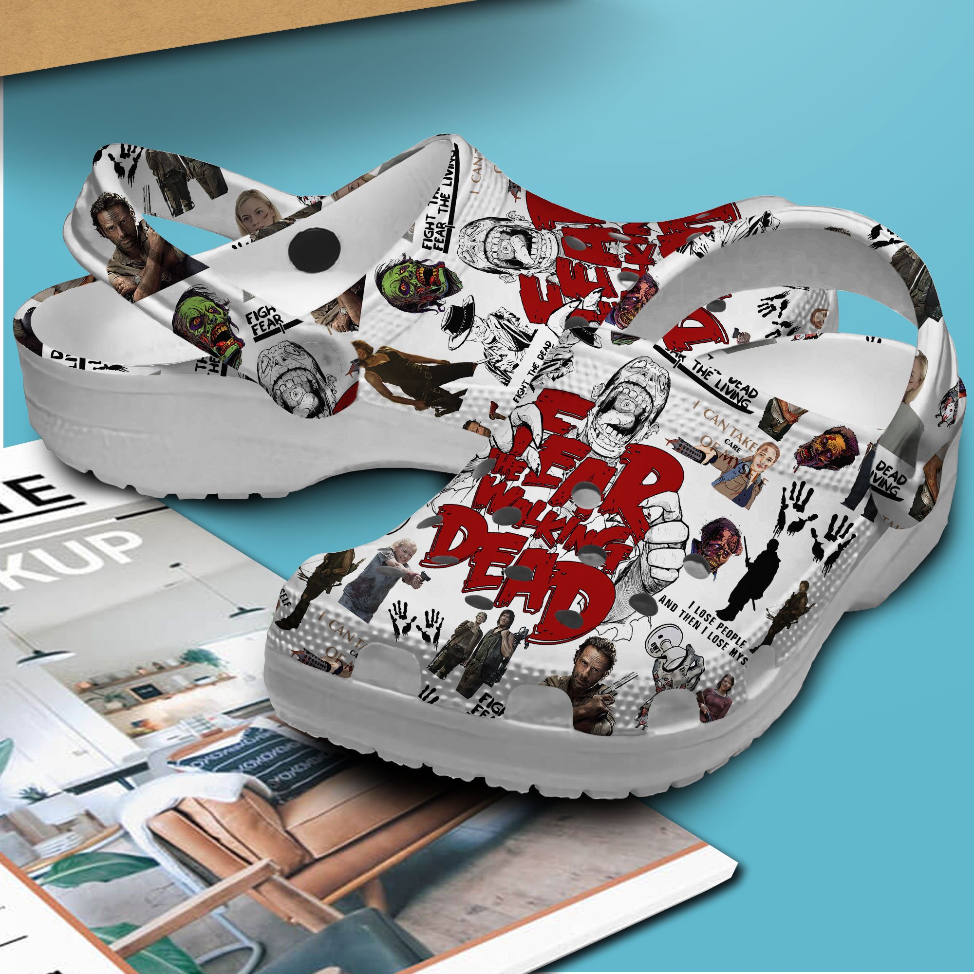 The Walking Dead Movie Crocs Crocband Clogs Shoes Comfortable For Men Women and Kids - Image 2