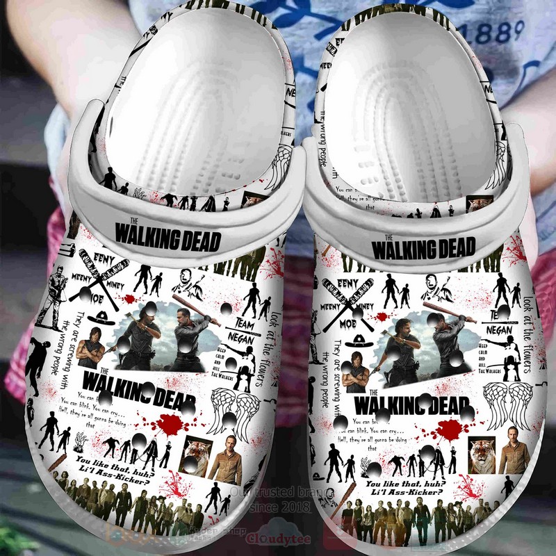 The Walking Dead TV series Crocs Crocband Clogs Shoes Comfortable For Men Women and Kids