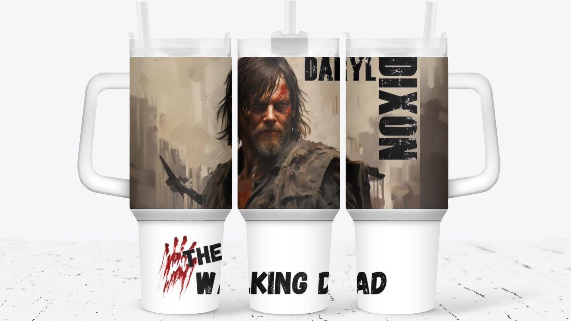 The Walking Dead TV Series Custom Stanley Cup 40 oz 30 oz Tumbler With HandleTVC2301929