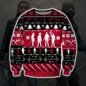 The Walking Dead Ugly Christmas Sweater Adult 3D Funny Matching for family