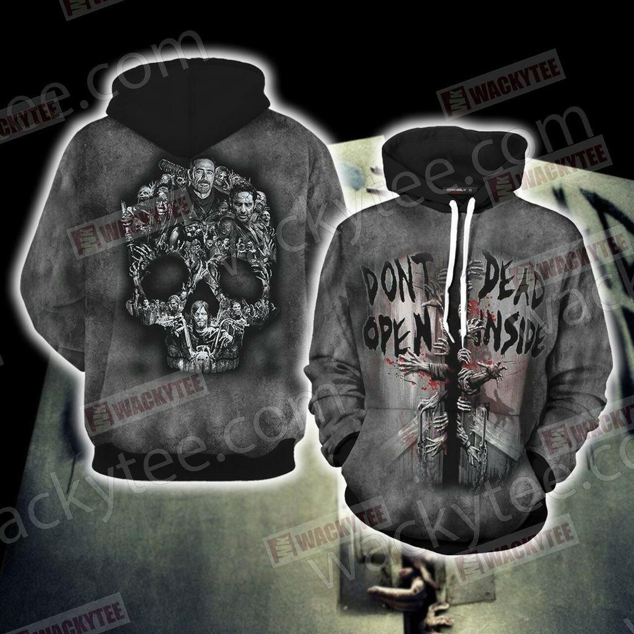 The Walking Dead Unisex 3D All Over Print Hoodie, Zip Hoodie