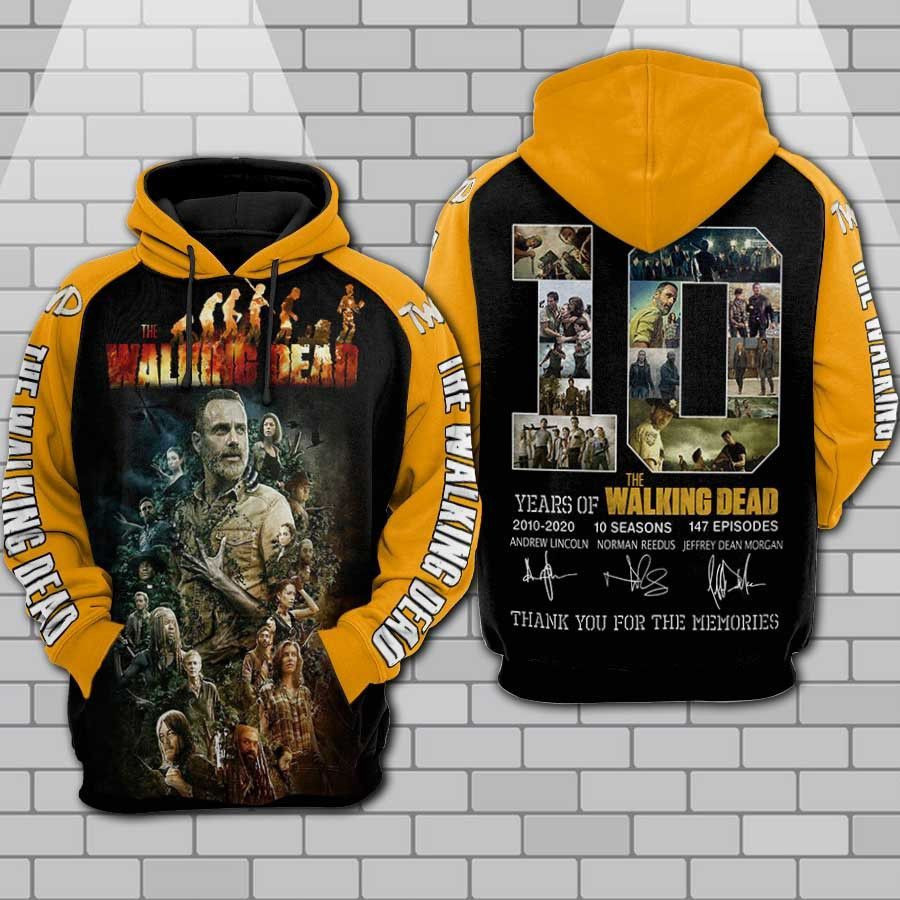 The Walking Dead Years Of 2010 2020 3D All Over Print Hoodie, Zip Hoodie
