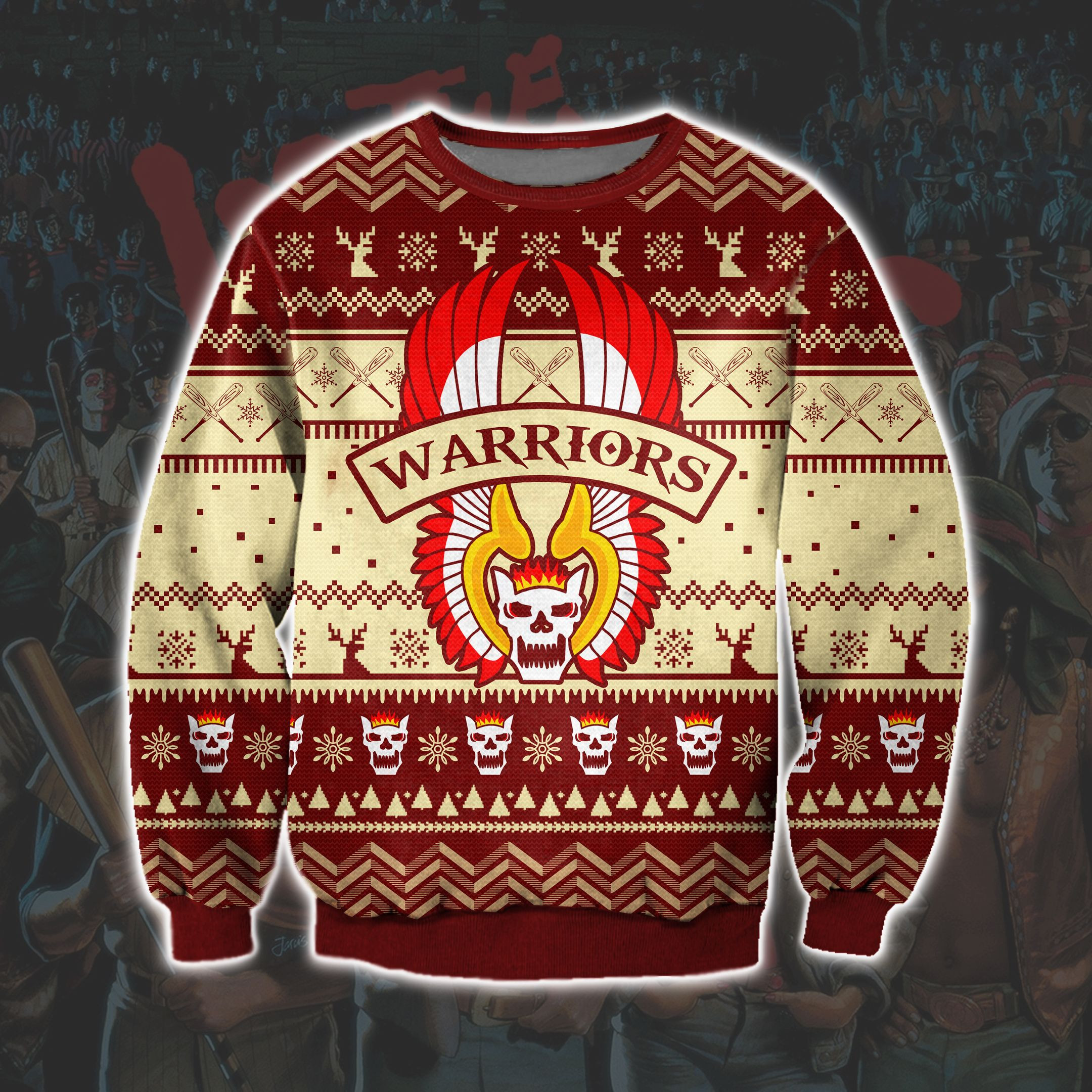 The Warriors 3D Print Ugly Christmas Sweater Adult 3D Funny Matching for family