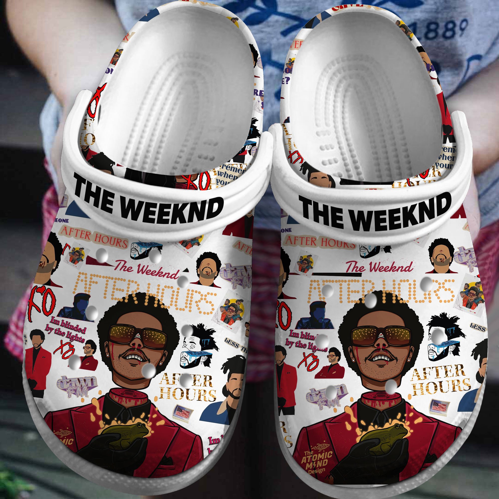 The Weeknd Music Crocs Crocband Clogs Shoes Comfortable For Men Women and Kids