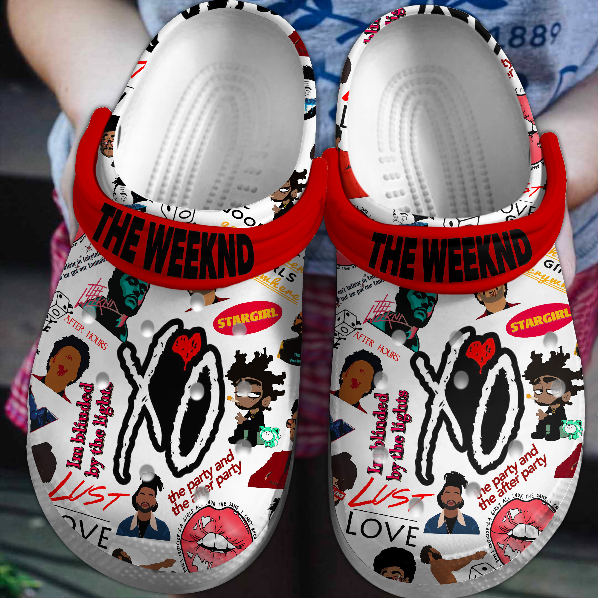 The Weeknd Music Crocs Crocband Clogs Shoes Comfortable For Men Women and Kids