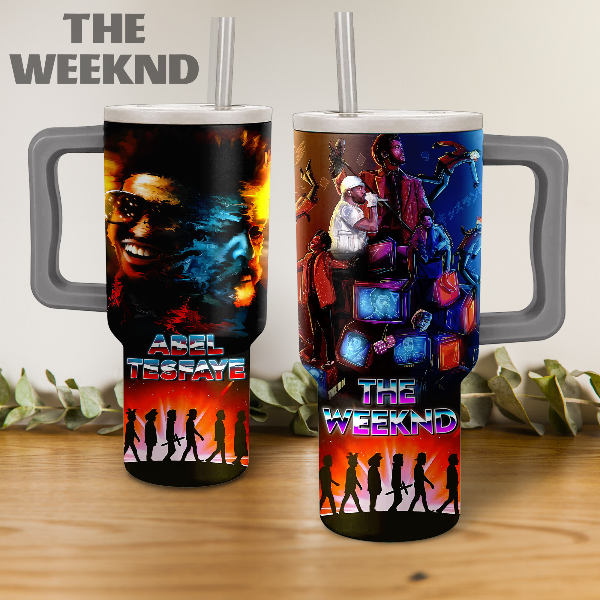 The Weeknd Music Custom Stanley Cup 40 oz 30 oz Tumbler With HandleTVC2301153