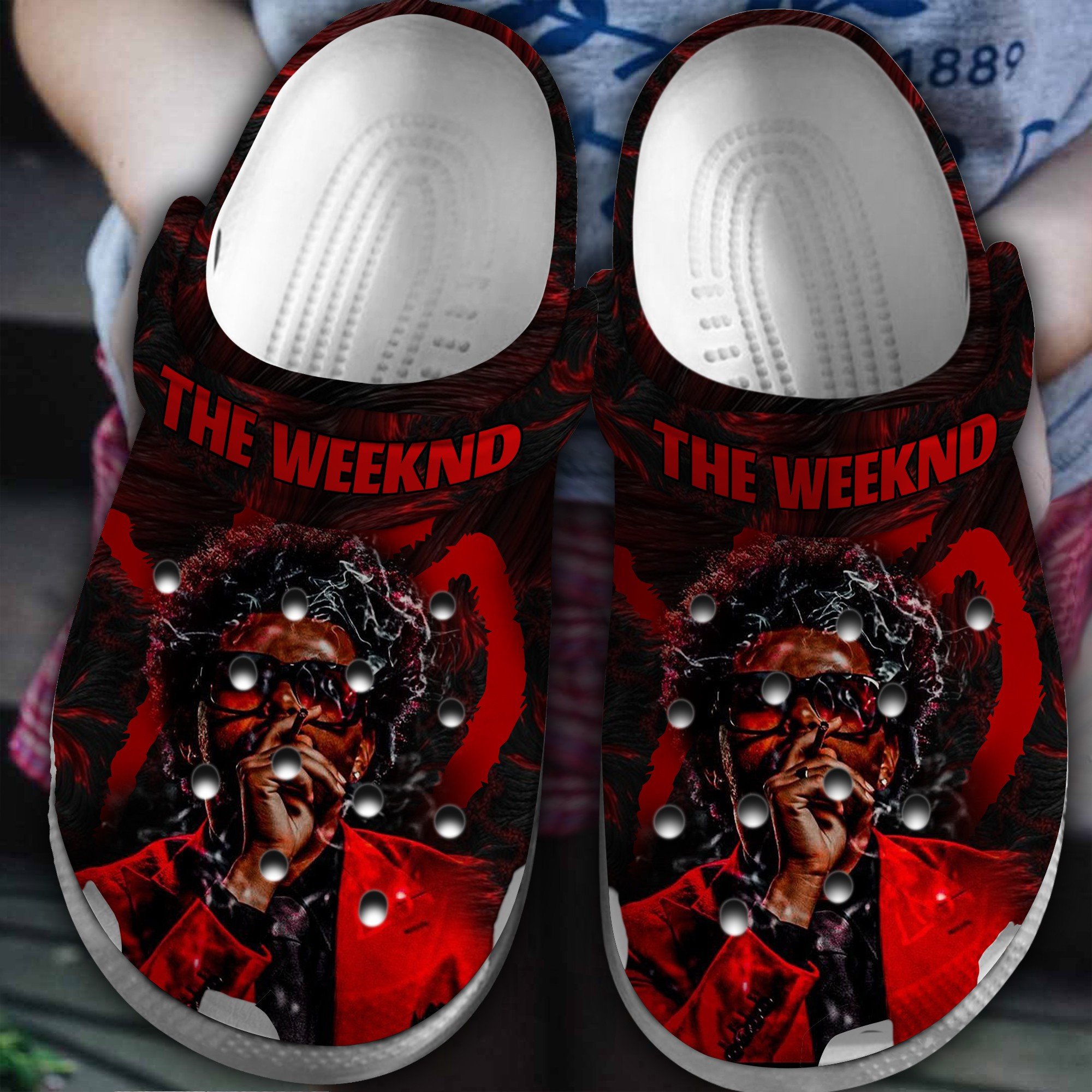 The Weeknd Singer Music Crocs Crocband Clogs Shoes Comfortable For Men Women and Kids