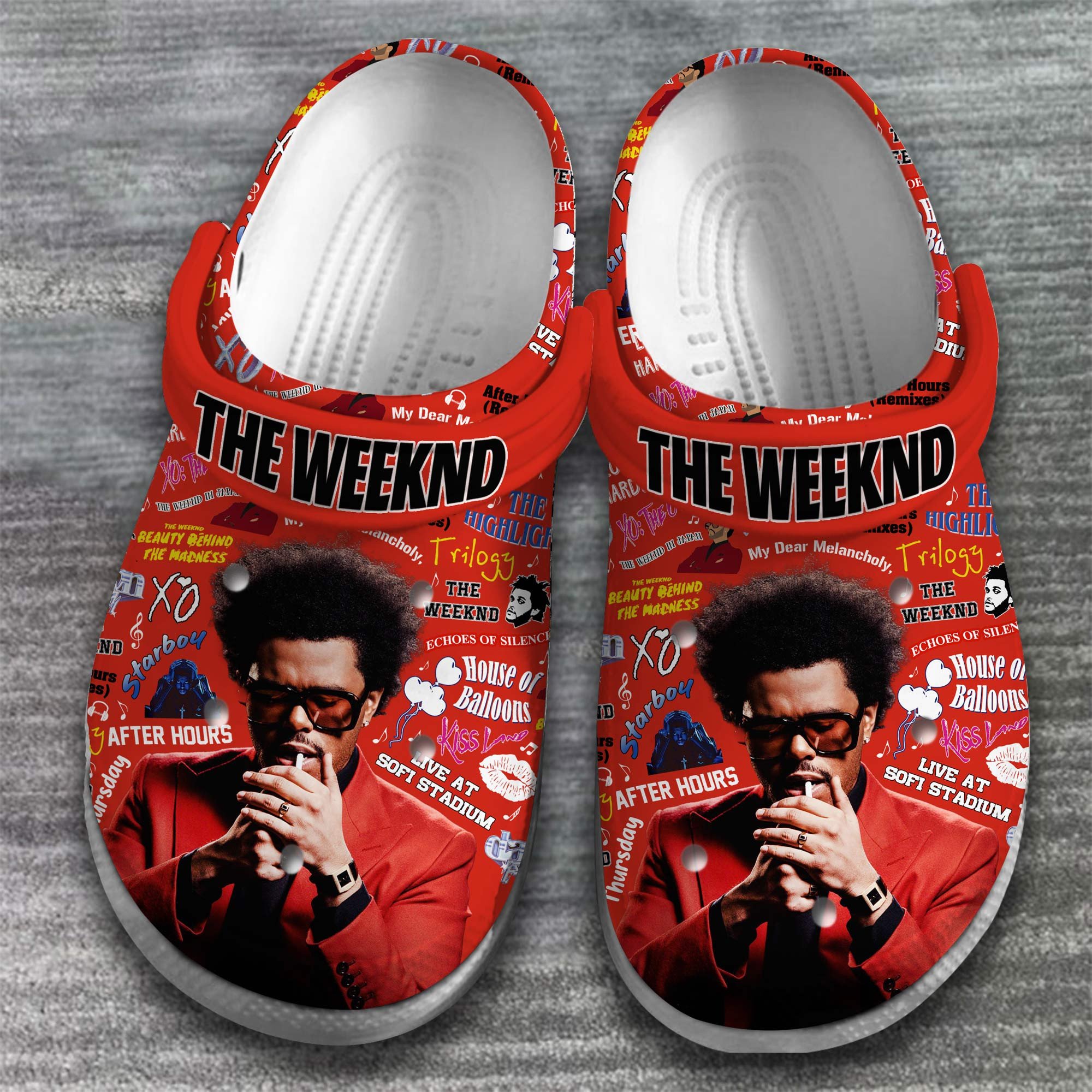 The Weeknd Singer Music Crocs Crocband Clogs Shoes Comfortable For Men Women and Kids - Image 2