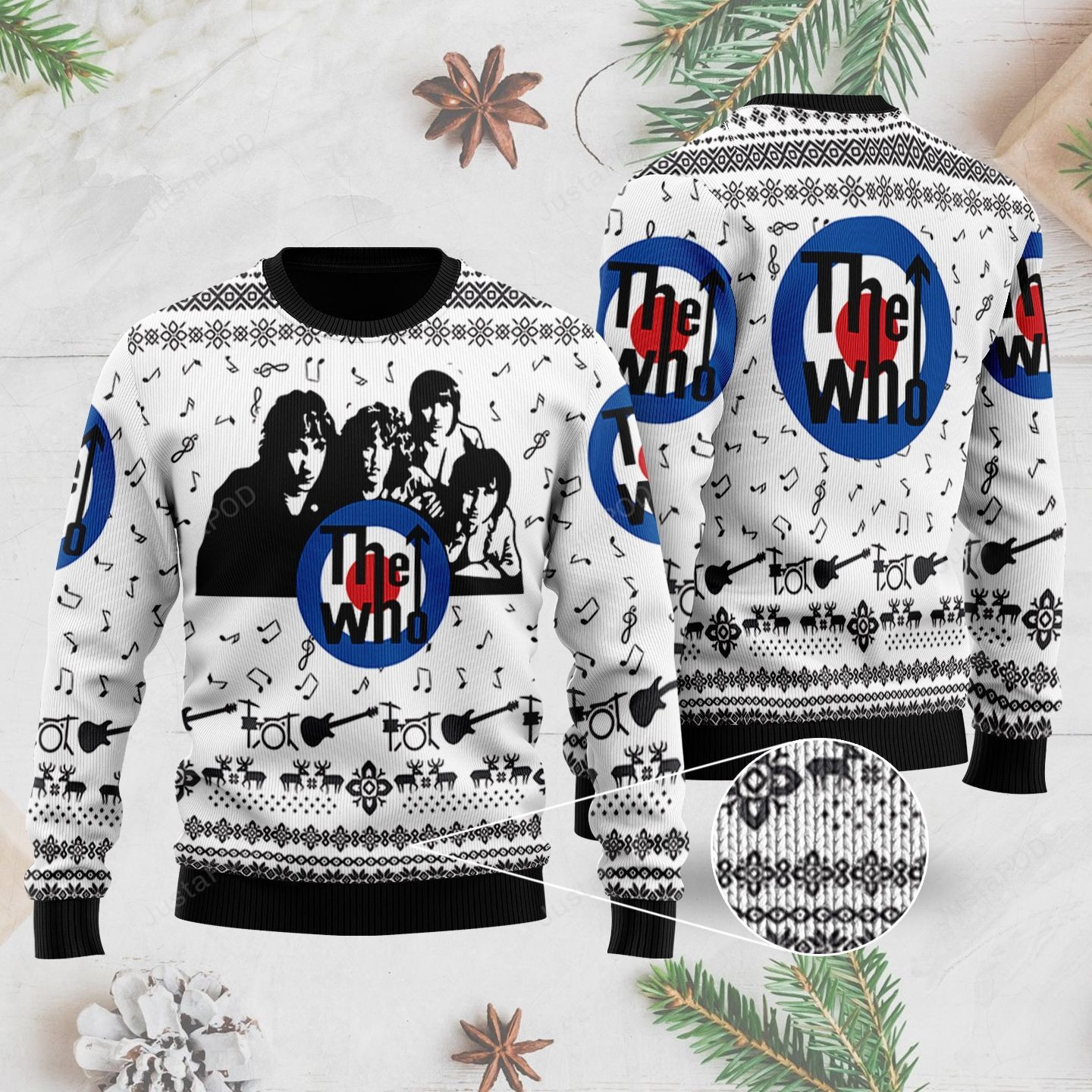 The Who Band Ugly Christmas Sweater Adult 3D Funny Matching for family
