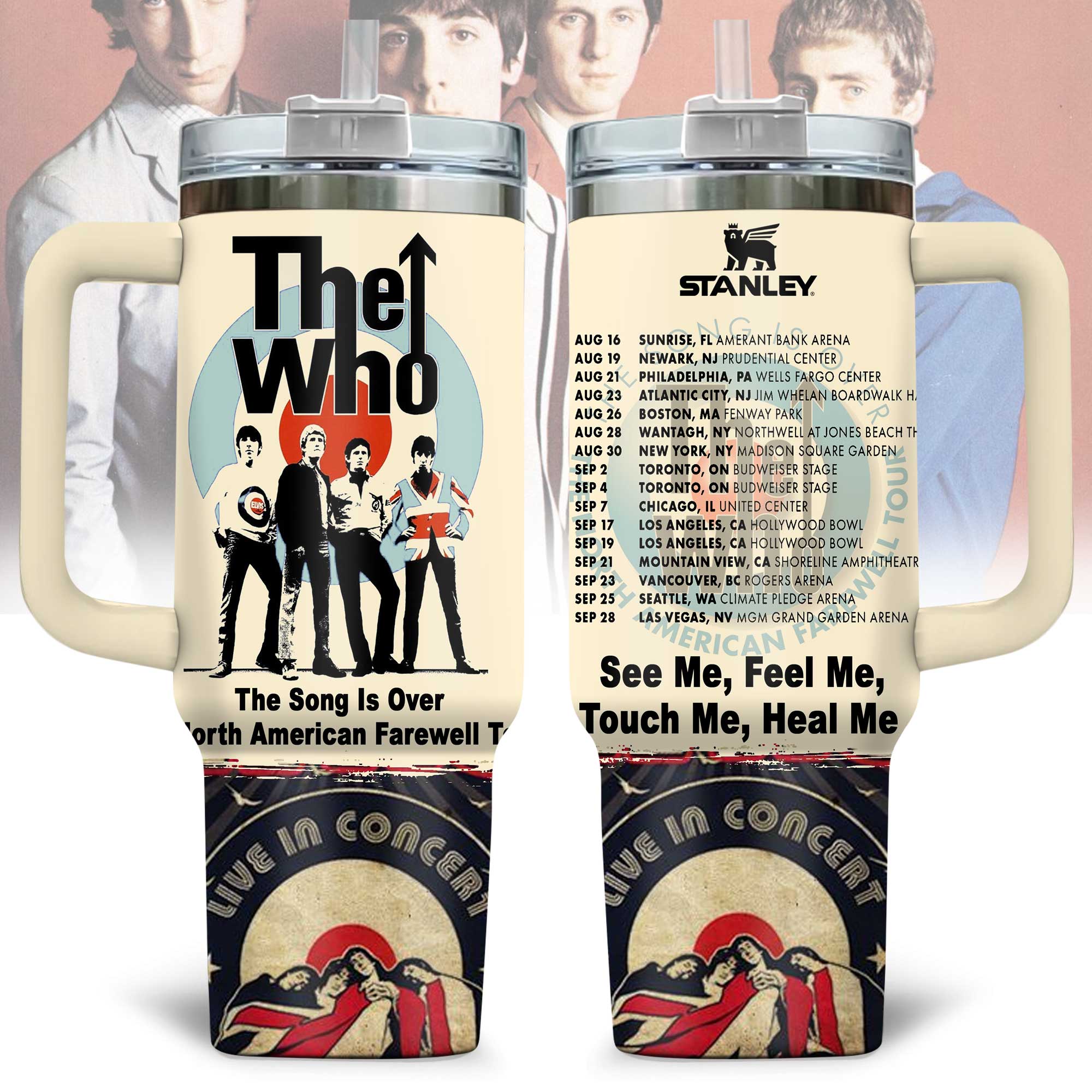 The Who Music Custom Stanley Cup 40 oz 30 oz Tumbler With HandleTVC2301177