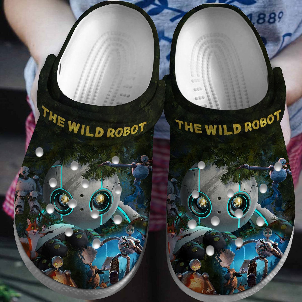 The Wild Robot Movie Crocs Crocband Clogs Shoes Comfortable For Men Women and Kids