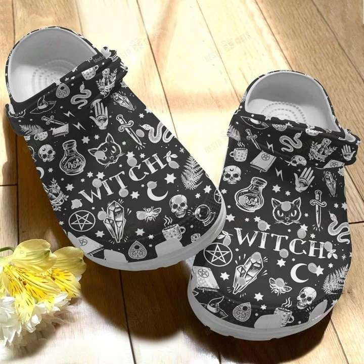 The Witch Halloween Crocband Clogs Shoes
