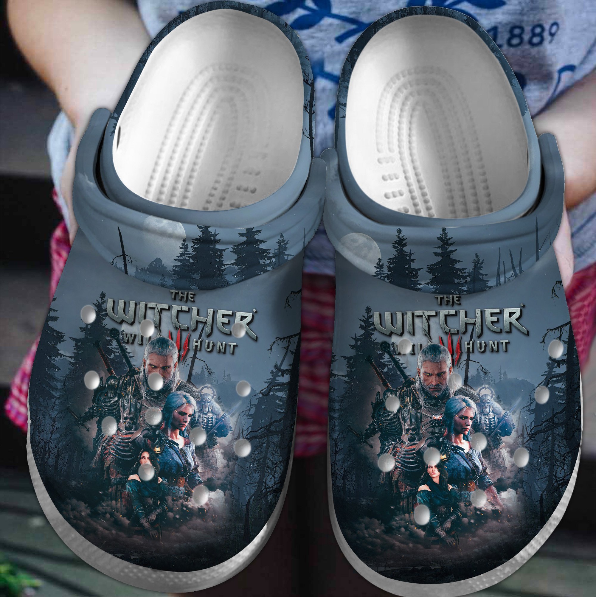 The Witcher TV Series Crocs Crocband Clogs Shoes Comfortable For Men Women and Kids