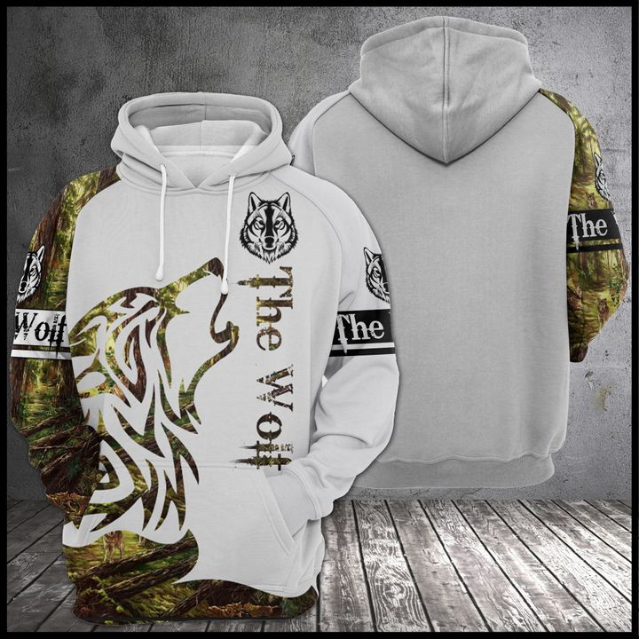 The Wolf 3D All Over Print Hoodie, Zip Hoodie