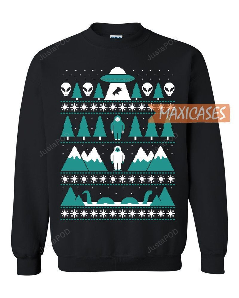 The X-Files I Want To Believe Ugly Christmas Sweater Adult 3D Funny Matching for family