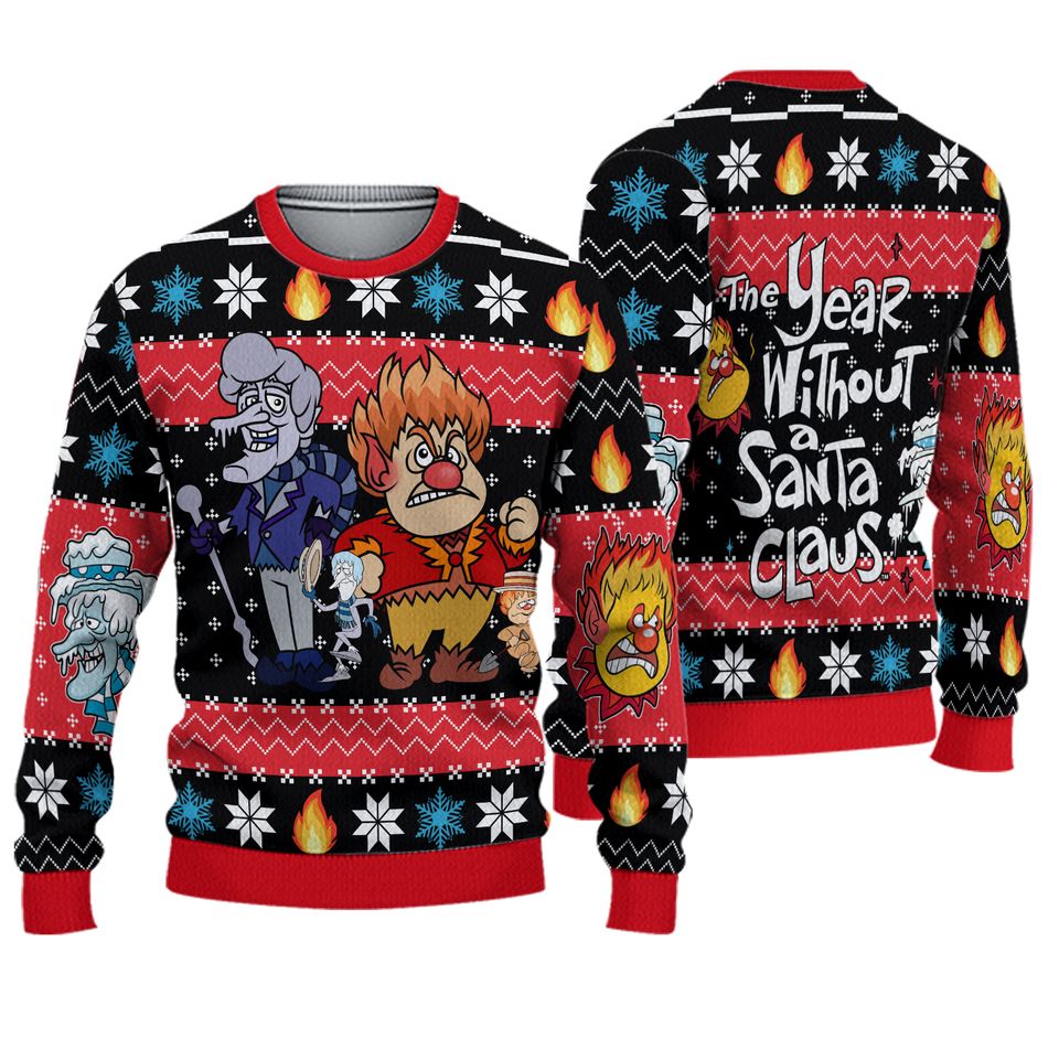 The Year Without A Santa Claus Sweater, Heat Miser And Snow Miser