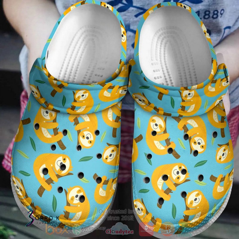There Is A Sloth On The Tree Crocs Crocband Clogs Shoes Comfortable For Men Women and Kids