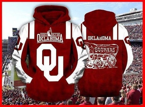 Theres Only One Oklahoma Sooners Zip 3D All Over Print Hoodie, Zip Hoodie