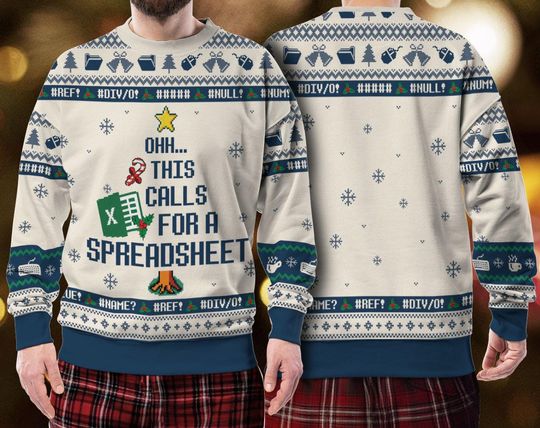 This Calls For A Spreadsheet Ugly Sweater, Funny Accounting Shirt, Meme Holiday Top - Image 11