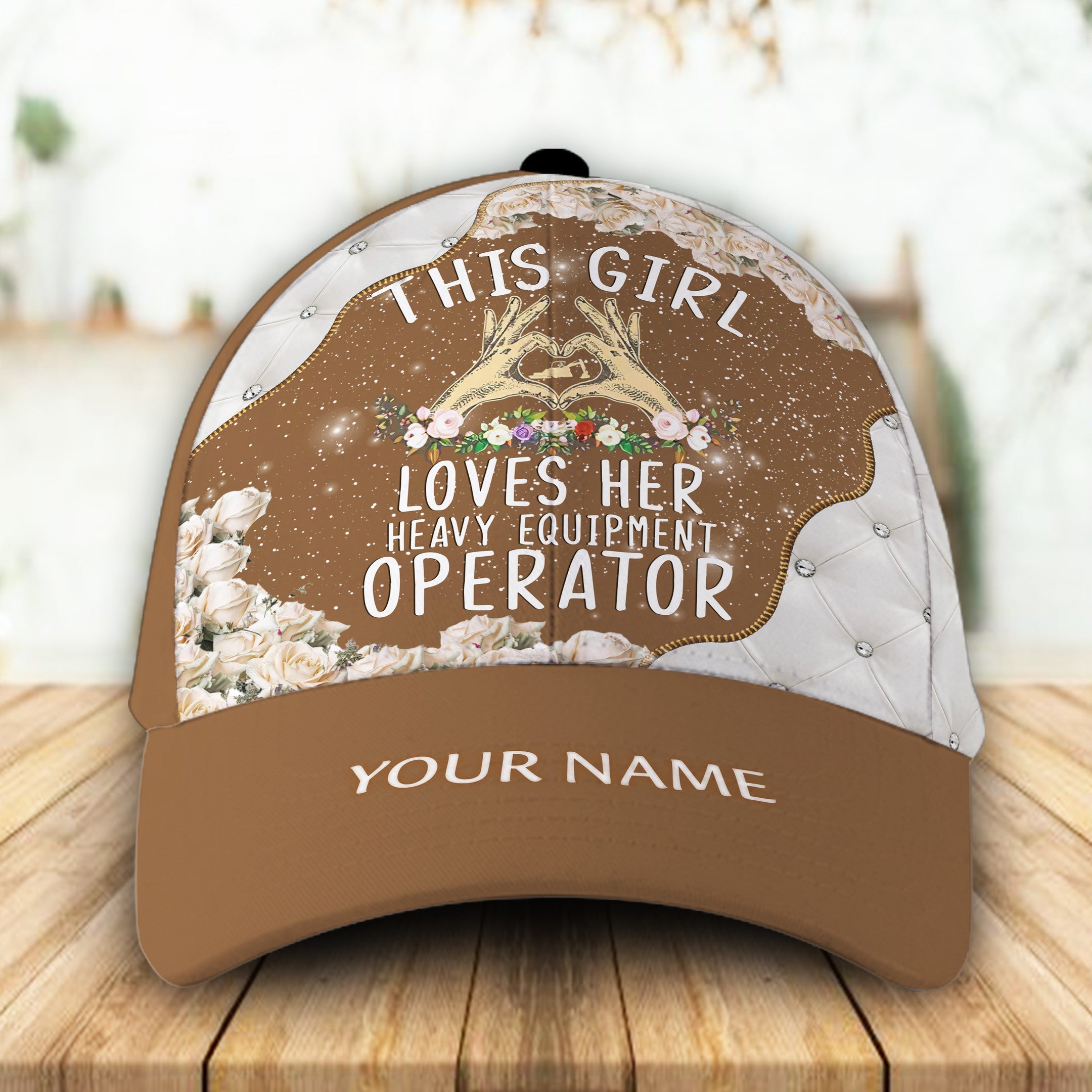 This girl loves her Truck Driver Customized Hat Classic Cap Trucker Hats Custom Hats Gifts For Men & Women