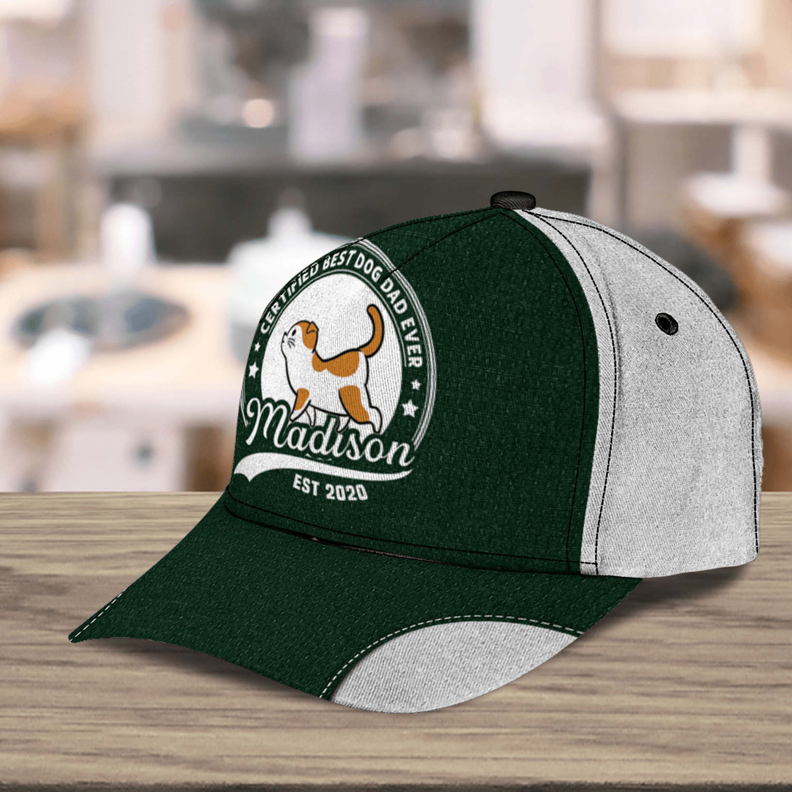 This Human Servant Is Also The Best Cat Dad Personalized Classic Cap, Personalized Gift for Cat Lovers, Cat Mom, Cat Dad Trucker Hats Custom Hats Gifts For Men & Women