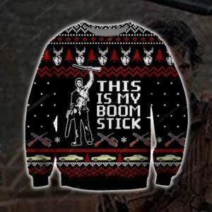 This Is My Boomstick Ugly Christmas Sweater Adult 3D Funny Matching for family