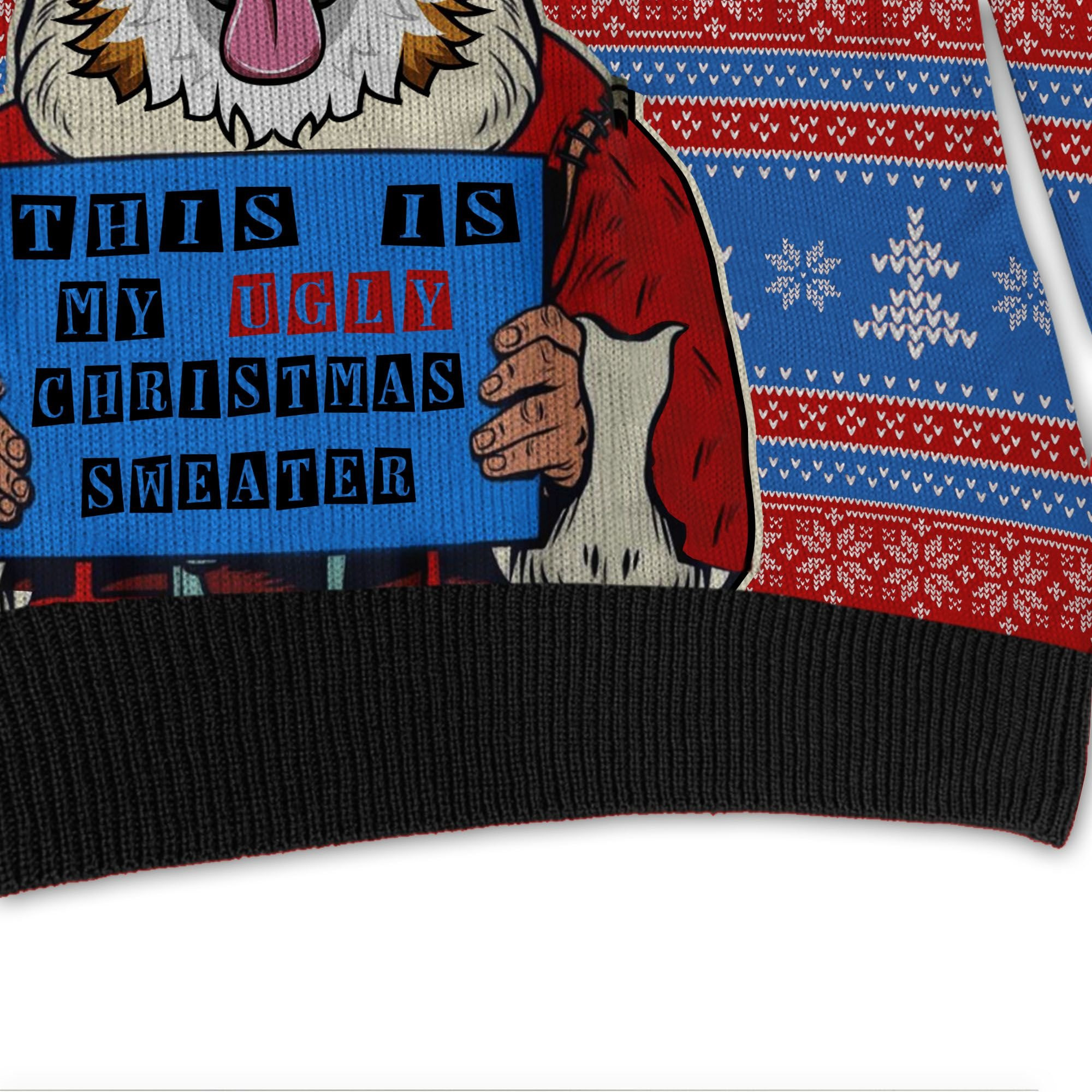This Is My Funny Corgi Santa Claus For Dog Owners And Lovers Ugly Christmas Sweater Adult 3D Funny Matching for family - Image 4