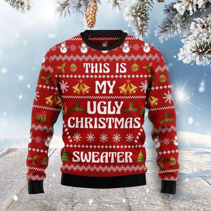 This Is My Ugly Christmas Sweater Adult 3D Funny Matching for family