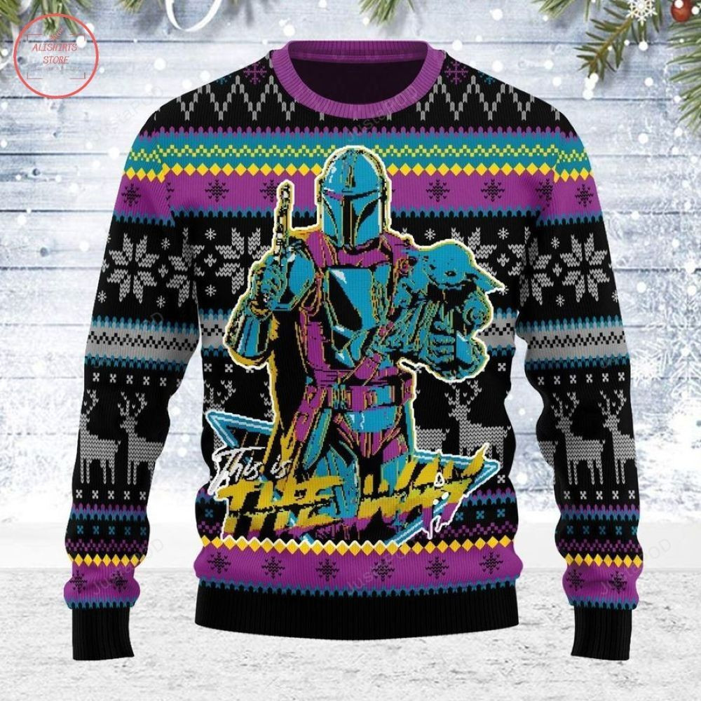 This Is The Way Star Wars Ugly Christmas Sweater Adult 3D Funny Matching for family