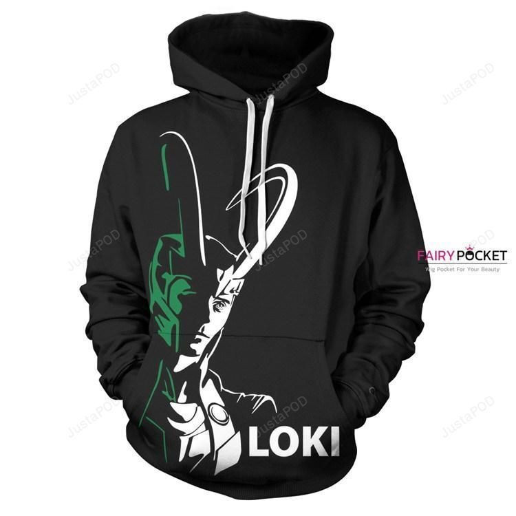 Thor Loki Odinson Black 3D All Over Print Hoodie, Zip Hoodie