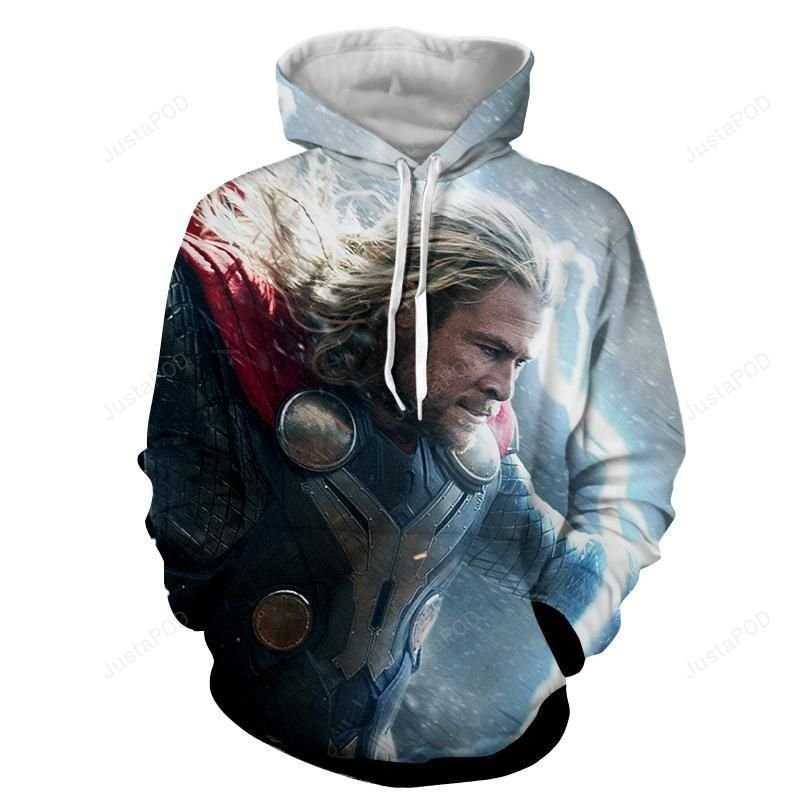 Thor Power Defence 3D All Over Print Hoodie, Zip Hoodie