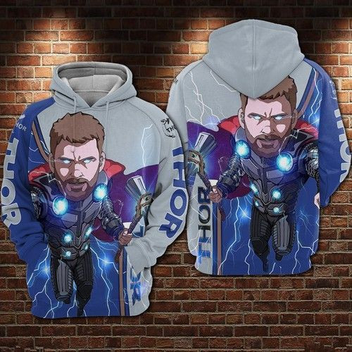 Thor Style 3D All Over Print Hoodie, Zip Hoodie
