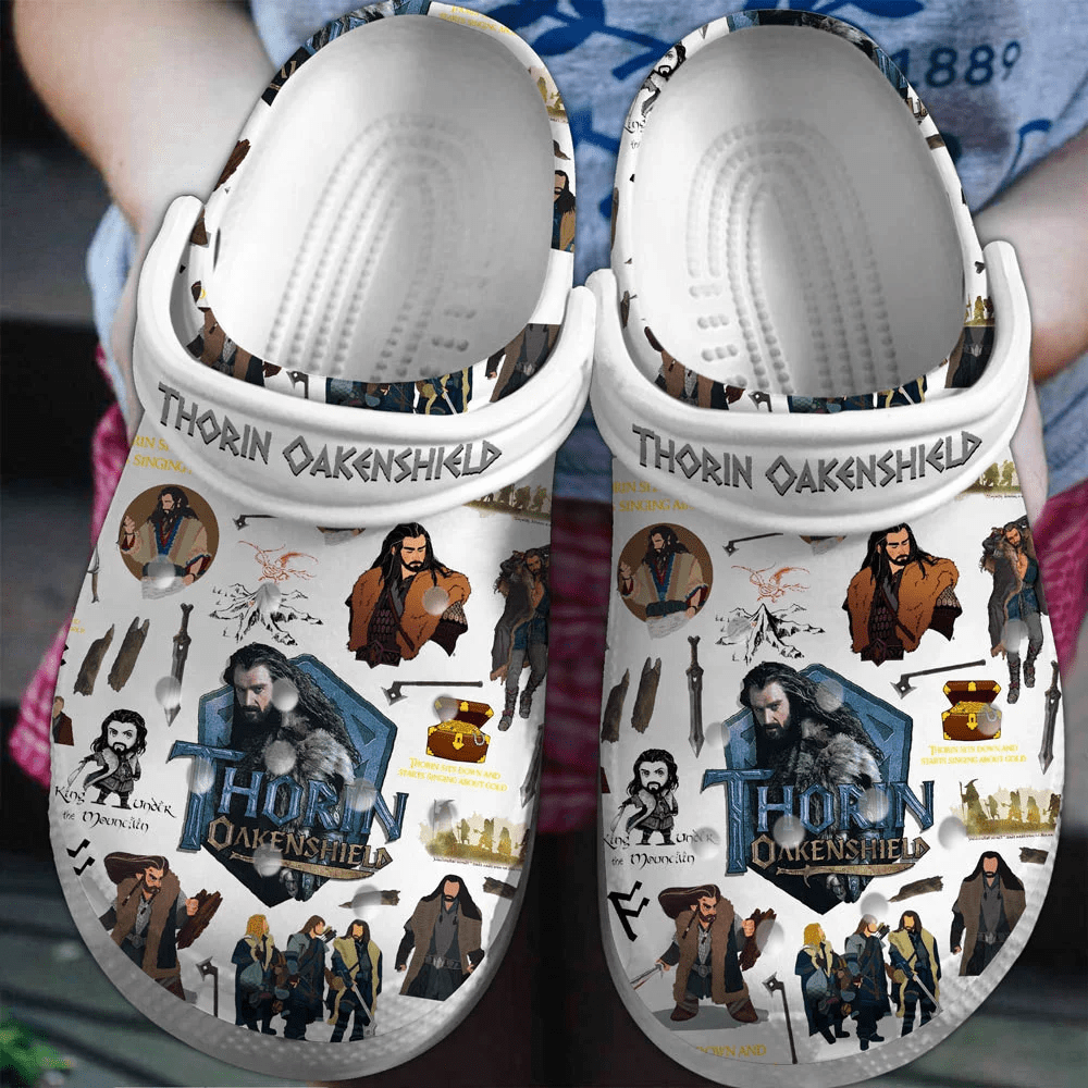 Thorin Oakenshield The Hobbit Movie Crocs Crocband Clogs Shoes Comfortable For Men Women and Kids