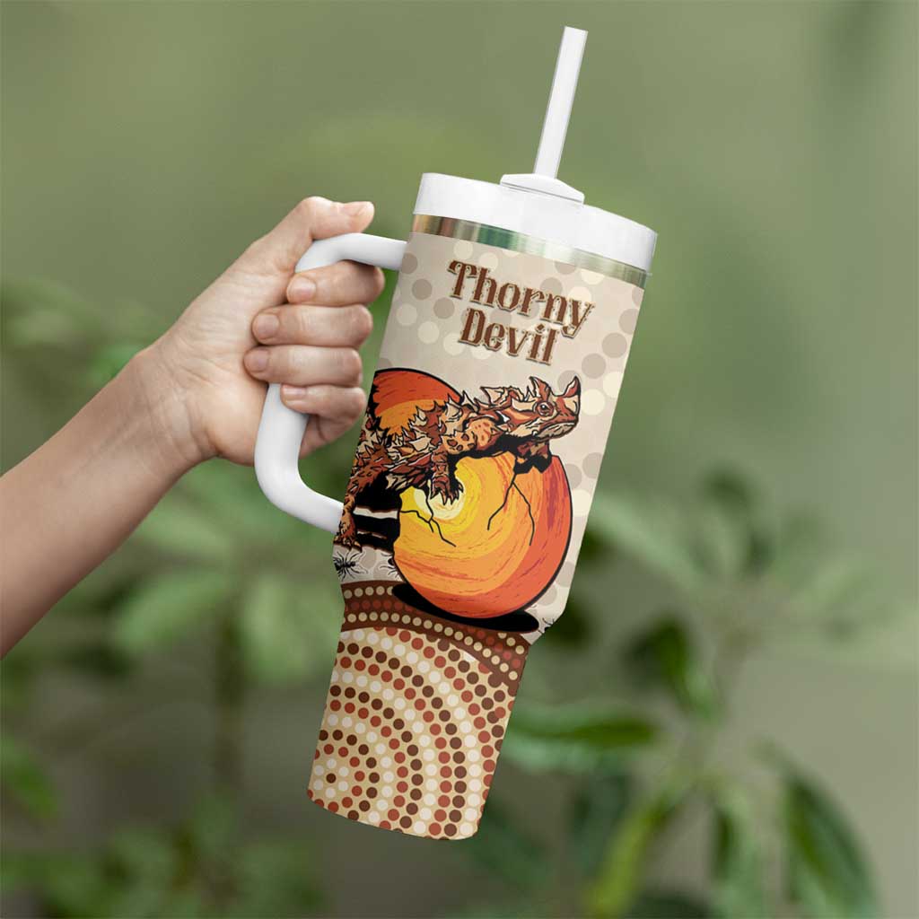 Thorny Devil Australia Baby Moloch Horridus With Ants – Aboriginal Art Custom Stanley Cup 40 oz 30 oz Tumbler With HandleTVC2301318 - Image 4