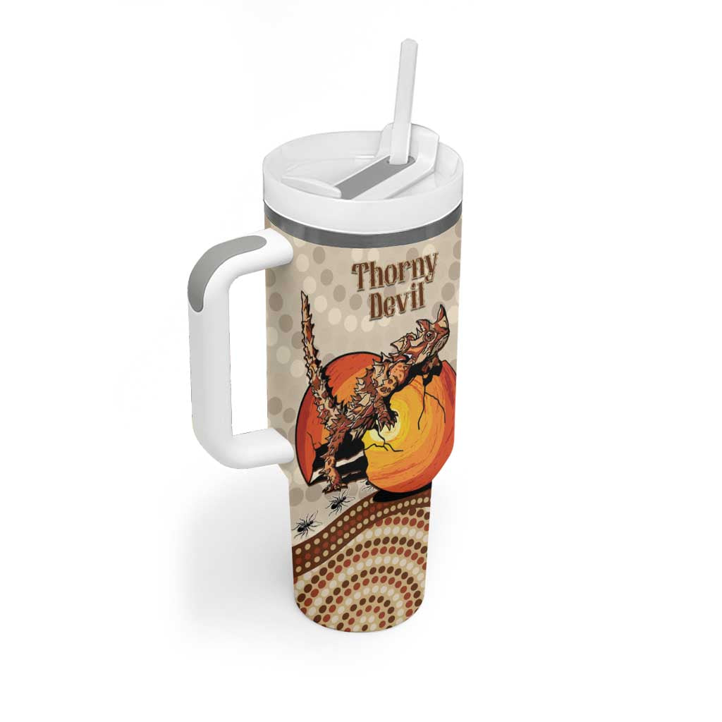 Thorny Devil Australia Baby Moloch Horridus With Ants – Aboriginal Art Custom Stanley Cup 40 oz 30 oz Tumbler With HandleTVC2301318 - Image 3
