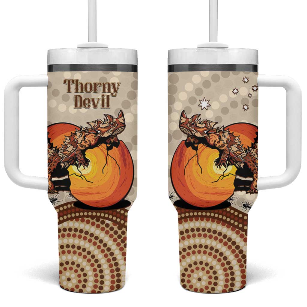 Thorny Devil Australia Baby Moloch Horridus With Ants – Aboriginal Art Custom Stanley Cup 40 oz 30 oz Tumbler With HandleTVC2301318 - Image 2