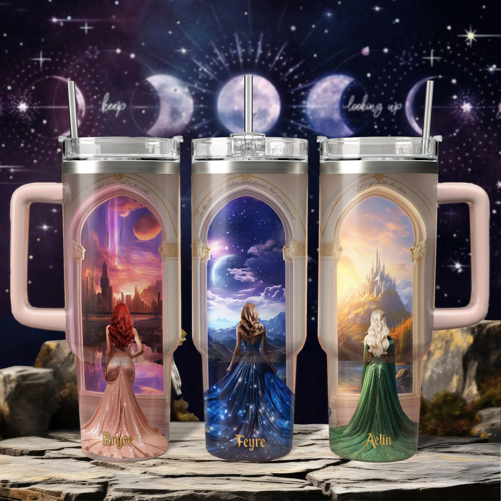 Throne of Glass Tumbler Book Custom Stanley Cup 40 oz 30 oz Tumbler With HandleTVC2301807