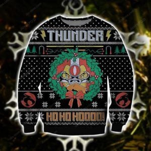 Thunder Ho Ho Ho Ugly Christmas Sweater Adult 3D Funny Matching for family