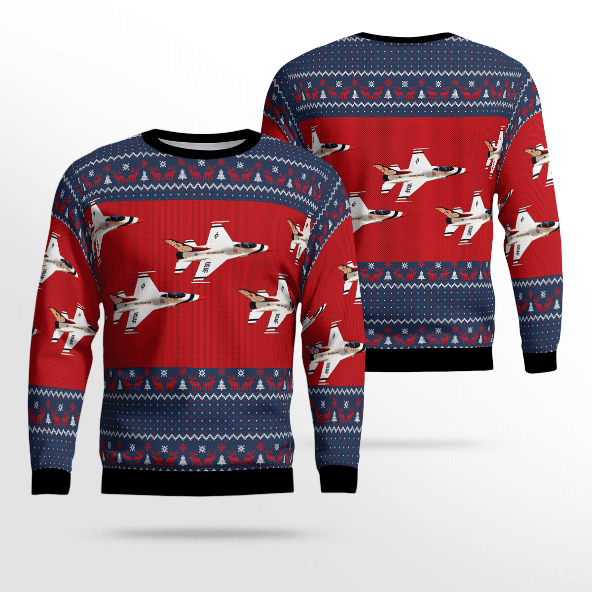 Thunderbirds Ugly Christmas Sweater Adult 3D Funny Matching for family