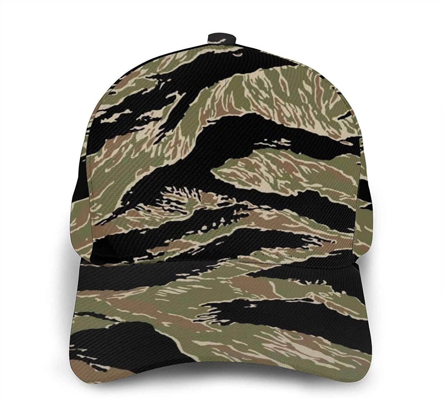 Tiger Stripe Camo 3D Adjustable Hat Classic Cap Trucker Hats Custom Hats Gifts For Men & Women