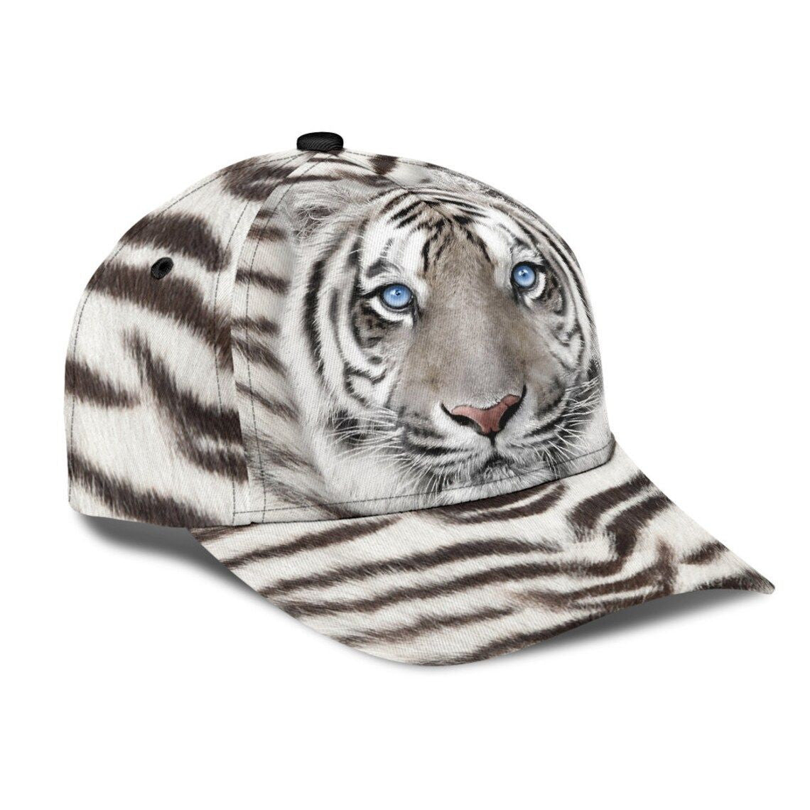 Tiger White Fur Classic Cap - Tiger hat - African Cap 3D Personalized Caps Trucker Hats Custom Hats Gifts For Men & Women