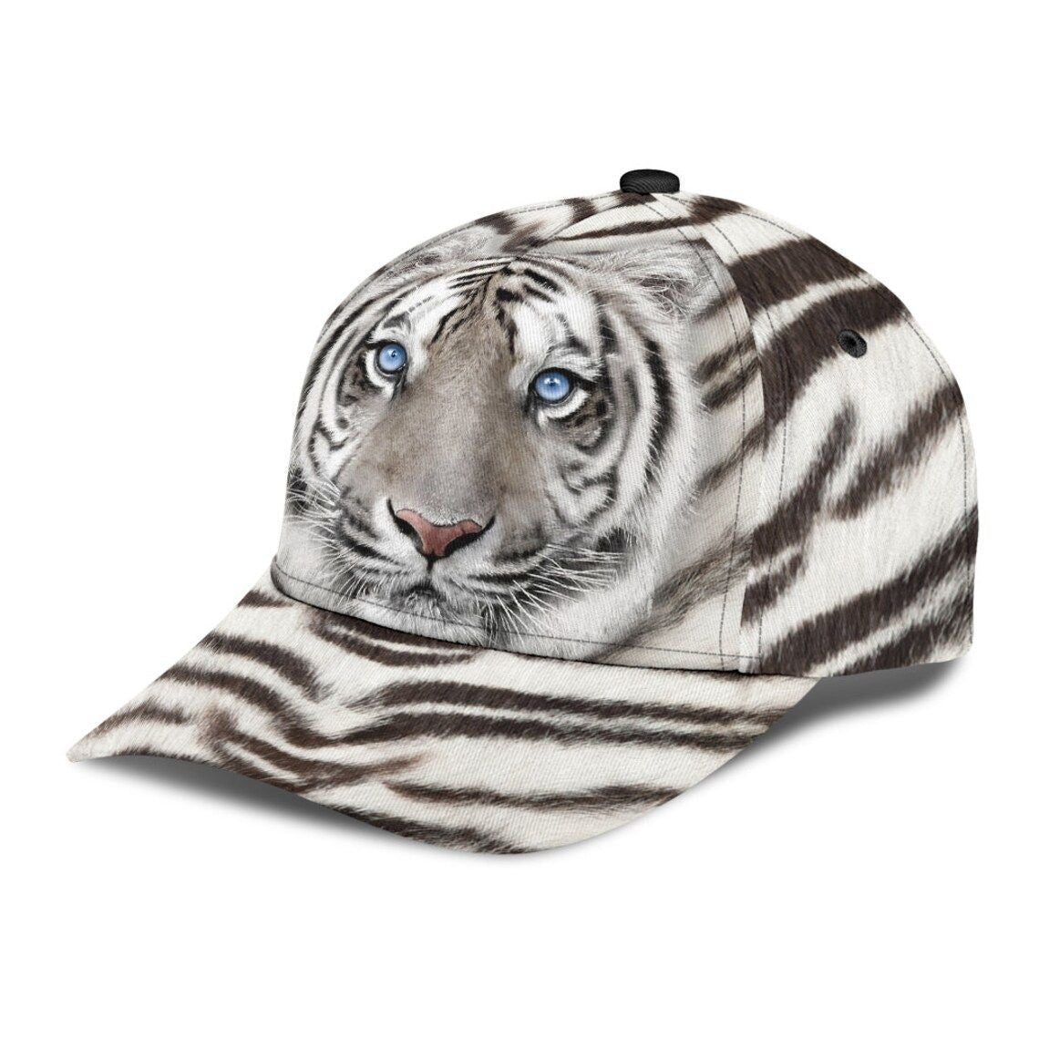 Tiger White Fur Classic Cap - Tiger hat - African Cap 3D Personalized Caps Trucker Hats Custom Hats Gifts For Men & Women