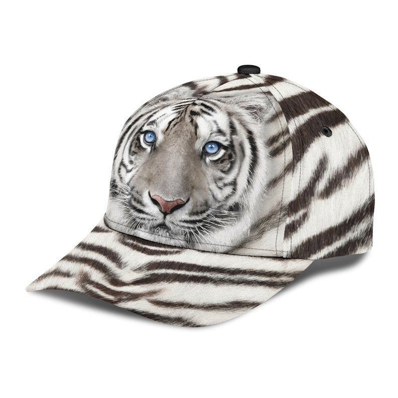 Tiger White Fur Hat Classic Cap Skull Cap 3D, Human Cap, Trending Cap, American Cap Trucker Hats Custom Hats Gifts For Men & Women