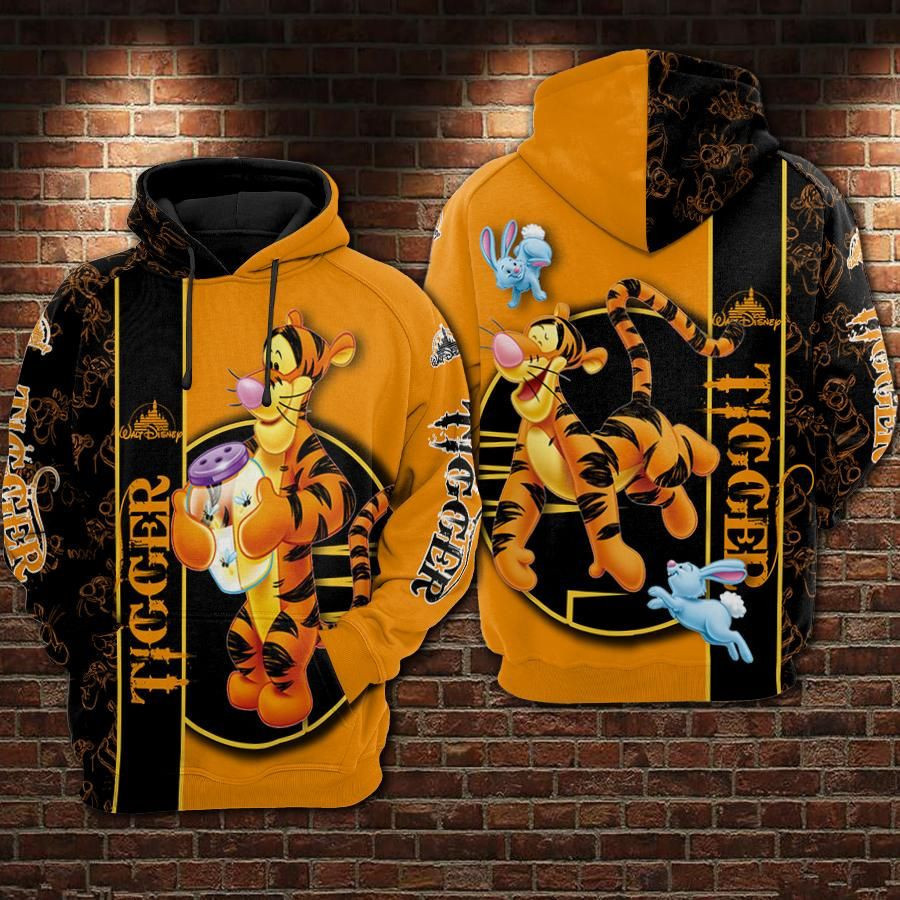 Tigger 3D All Over Print Hoodie, Zip Hoodie