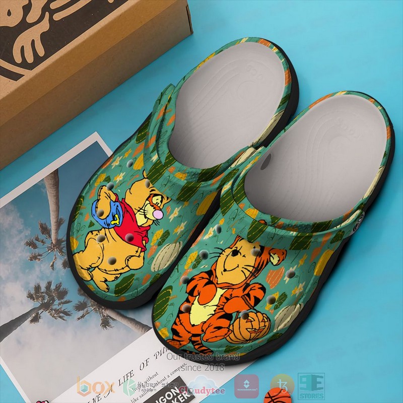 Tigger Winnie The Pooh Cartoon Crocs Crocband Clogs Shoes Comfortable For Men Women and Kids